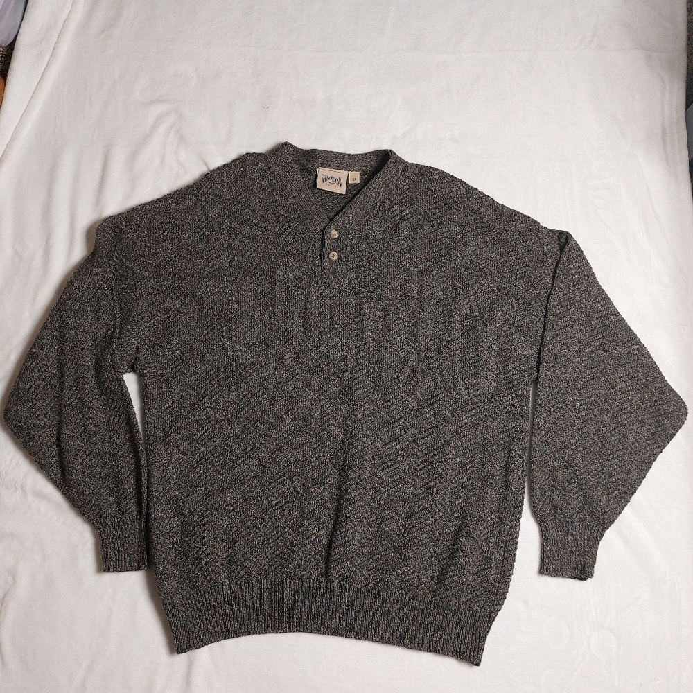 HIMALAYAN Outfitters Men's Brown V-neck long sleeve Sweater size 2X